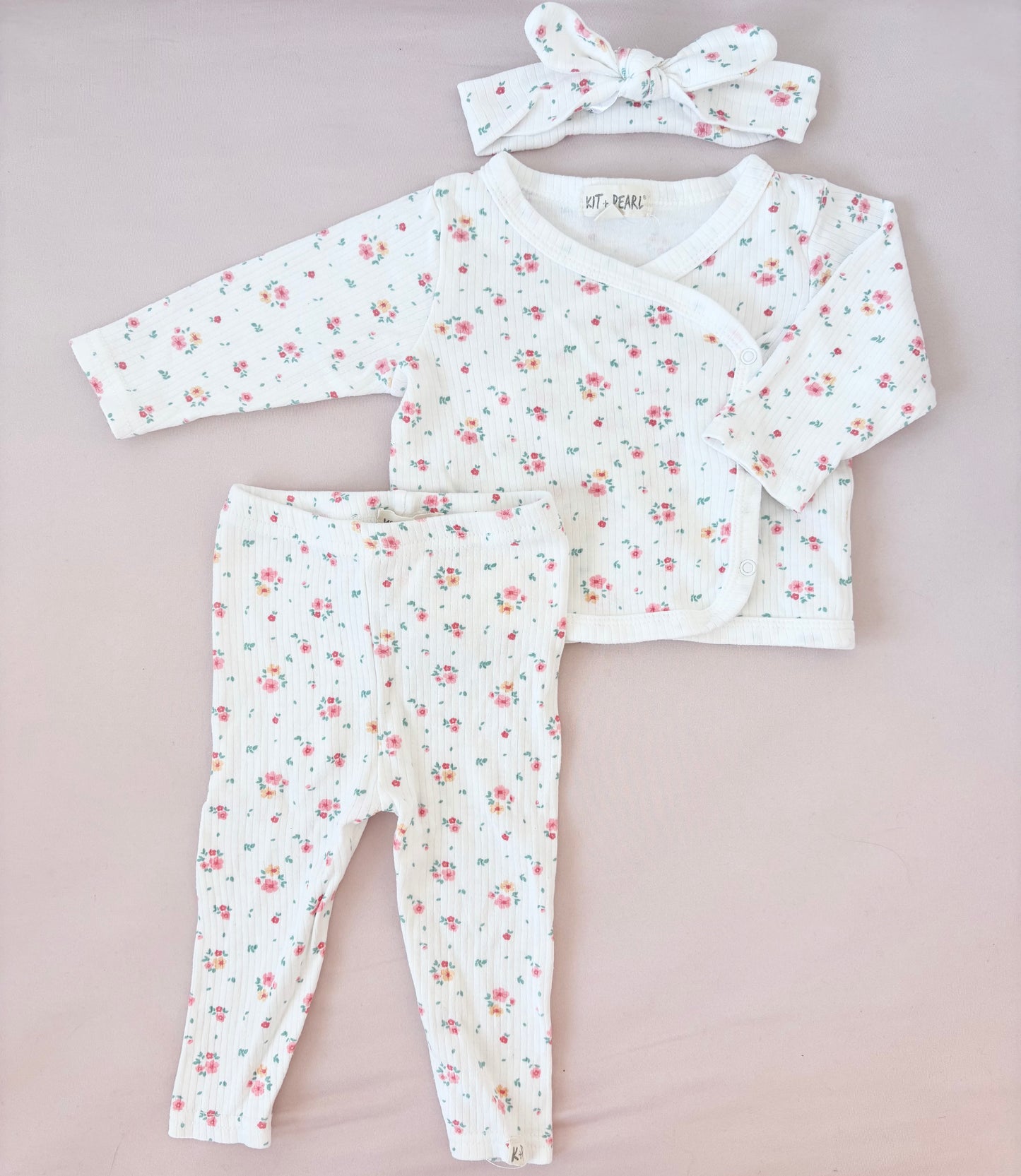 Ensemble Kit+Pearl, 6-9 mois